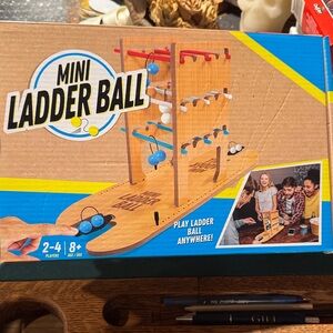 Mini Ladder Ball Game Set - Blue and White